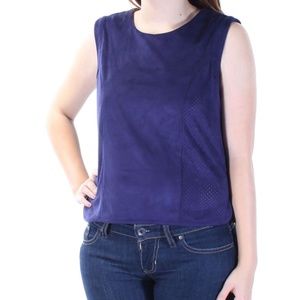 cute Robert Rodriguez microfiber purple cutout top